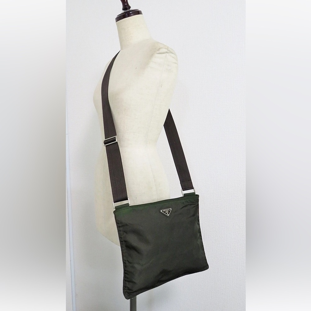 Prada Green Nylon Crossbody Bag - Picture 10 of 16